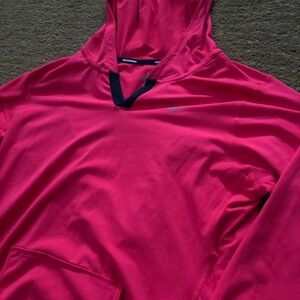 Nike Fuchsia Hoodie with Black Accents